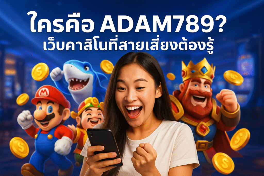 ใครคือ ADAM789? เว็บคาสิโนที่สายเสี่ยงต้องรู้