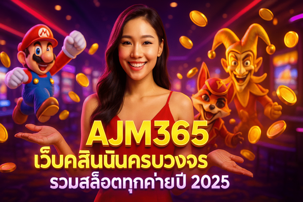 AJM365 เว็บคาสิโนครบวงจร รวมสล็อตทุกค่ายปี 2025