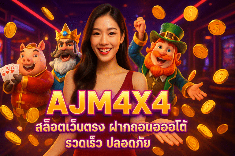 AJM4X4 สล็อตเว็บตรง ฝากถอนออโต้ รวดเร็ว ปลอดภัย